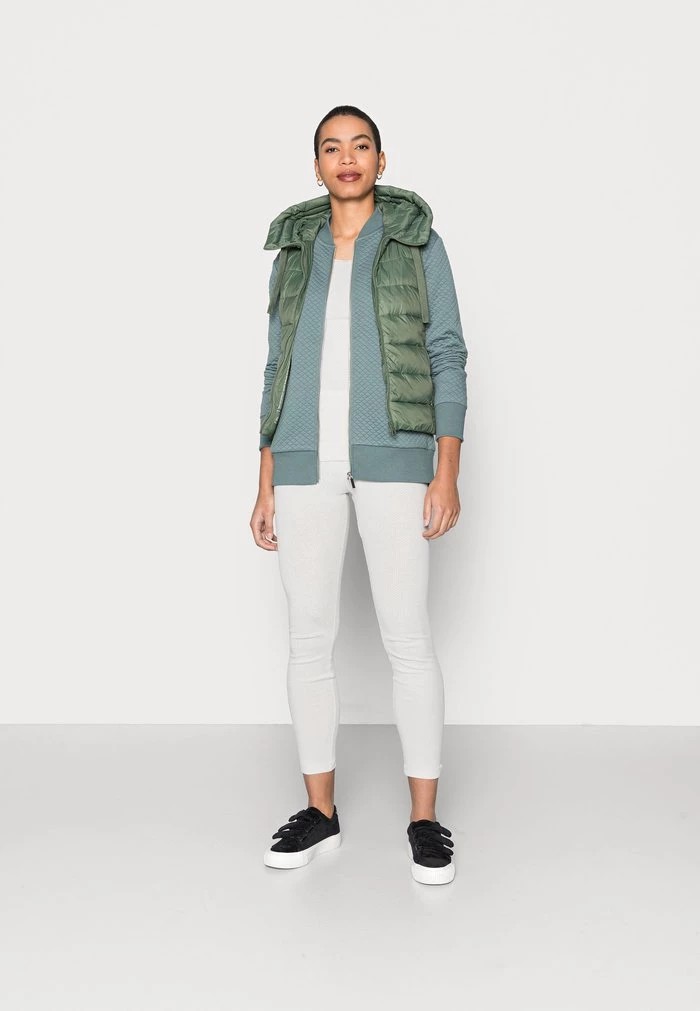 Cardigan ANNA FIELD Anna Field Zip-up Sweatshirt Vert Femme | MKI-0499909